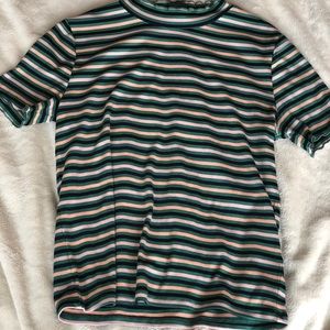 Color stripe tee